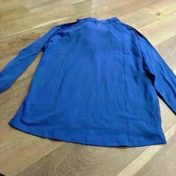 NWT RLX Ralph Lauren cowl neck hoodie Sz L in royal blue - soft! - Picture 7 of 8